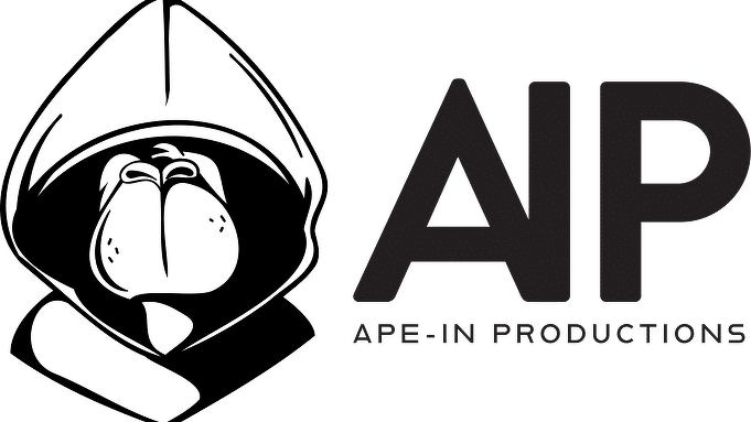 Ape-In Productions标志。图片。Ape-In