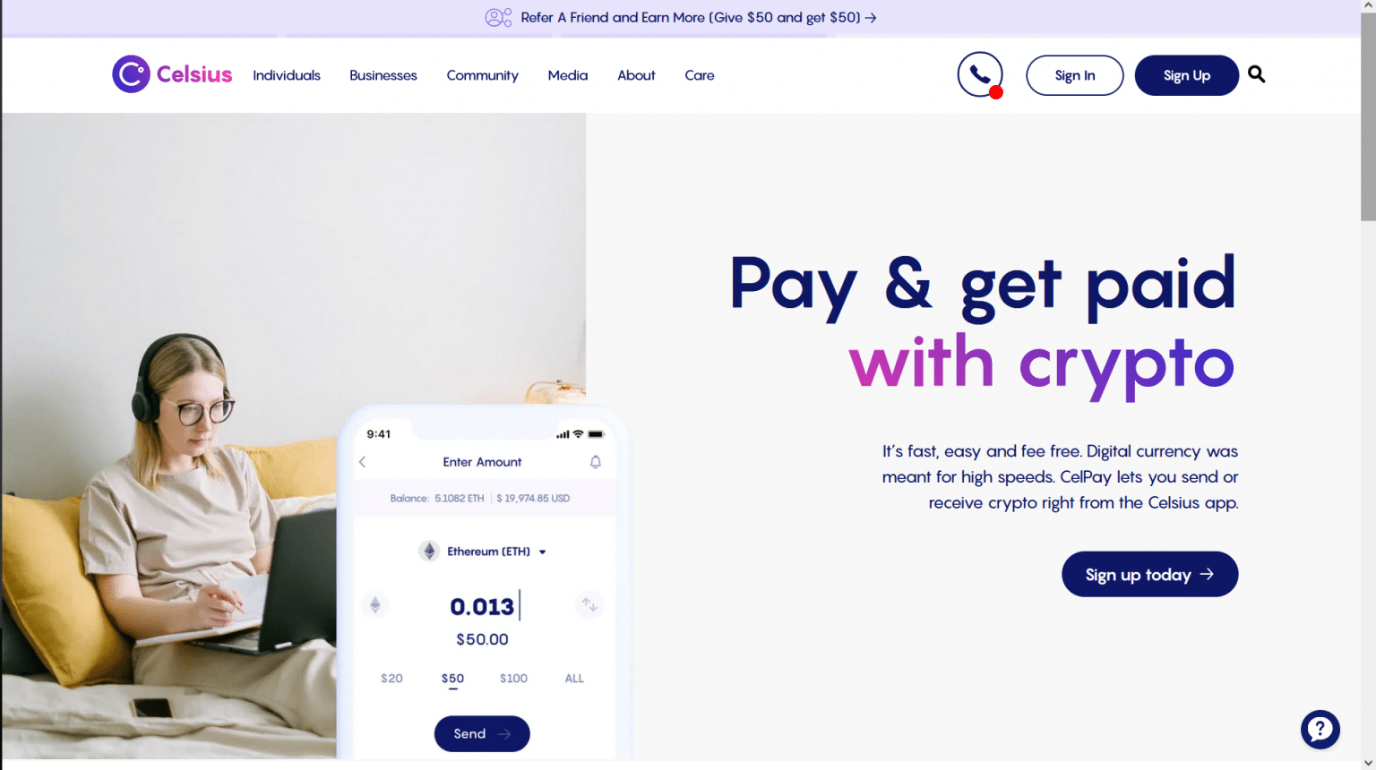 Pay instantly in cryptocurrencies with CelPay