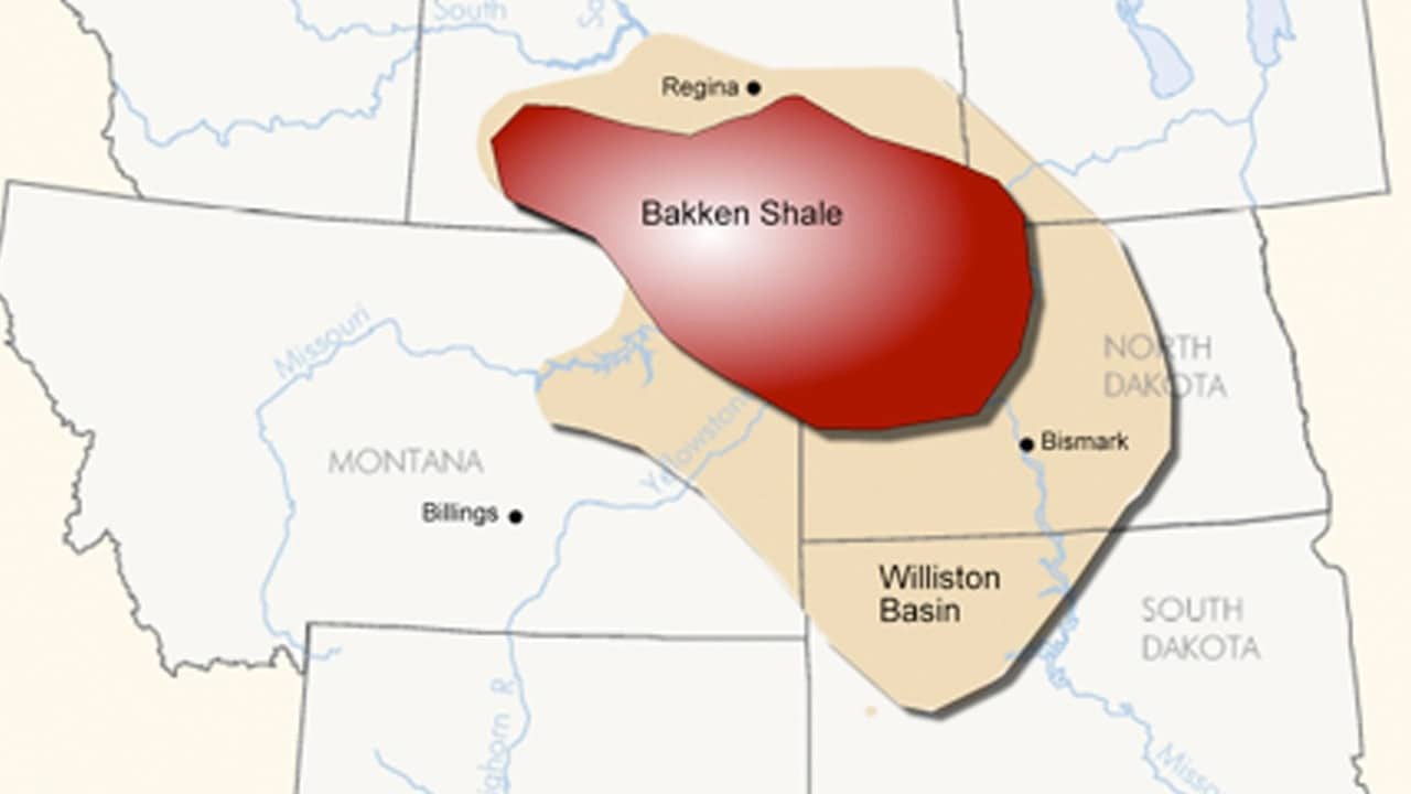 Talrijke olie- en gasbedrijven zijn actief in de buurt van het Bakken-schaliebekken. Hoewel het gebied in North Dakota ligt, is het ook te vinden in Montana en de Canadese provincies Saskatchewan en Manitoba.