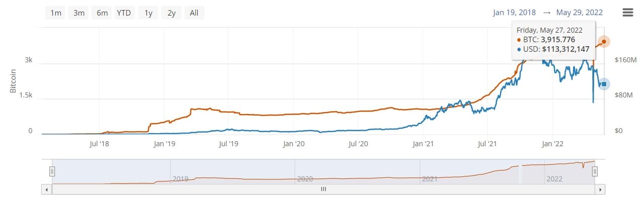 Мощность Bitcoin Lightning Network достигла исторического максимума в 3915,776 BTC - изображение с bitcoinvisuals.com.