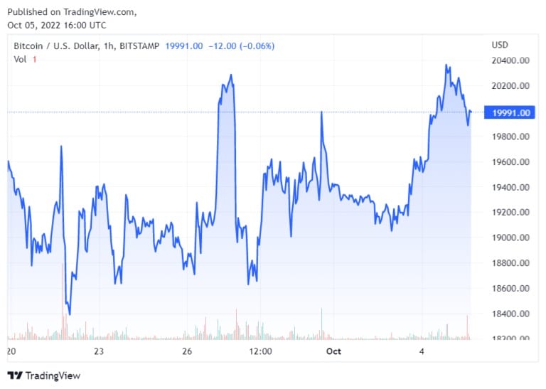 Bitcoin/USD Chart (Fonte: Tradingview.com)
