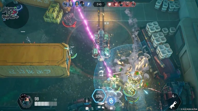 Uma captura de ecrã do reboque da The Machines Arena. Imagem: Directiva Jogos