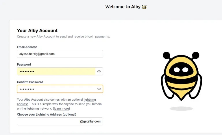 Vytvoření účtu Alby. Obrázek: Na začátku roku 2017 jste si v aplikaci Alby vytvořili účet s názvem Alby: Alby