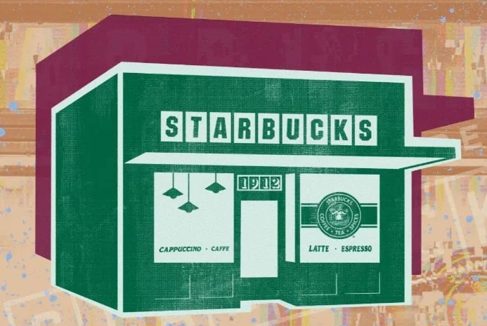 Illustration of the NFT collection by Starbucks