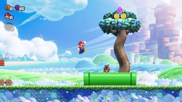 《超级马里奥兄弟奇迹》截图。图片： Nintendo