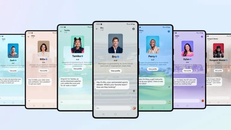 Společnost Meta představila chatboty s umělou inteligencí, jejichž vzorem jsou celebrity jako Tom Brady a Naomi Osaka. Obrázek: Meta