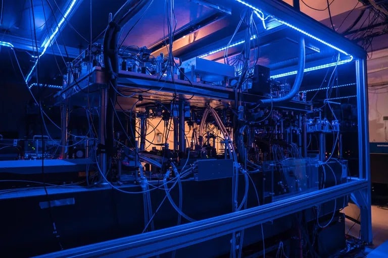 第一世代量子コンピューター、Phoenix、カリフォルニア州バークレー、2021年8月。Image: Atom Computing